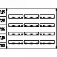 Пластрон с прорезями 3ряда/4 рейки |  код. AS 34 |  ABB